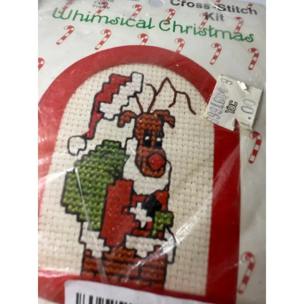 NEW Whimsical Christmas Cross Stitch kit‎ Ornament size